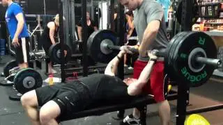 Rob King 300lb Thick Bar Bench Press