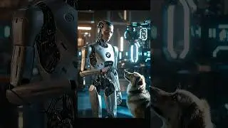 Roboter & Hund: The Future of Companionship 🤖🐶 (BMW AI Concept)