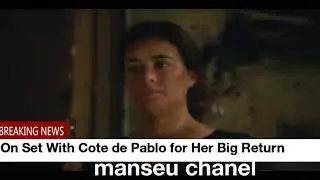 On Set With Cote de Pablo for Her Big Return