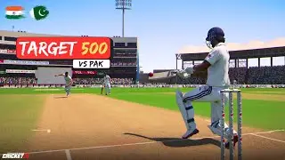 🔥 Chasing 500 RUNS vs PAKISTAN in PAKISTAN! 😱 | HARDEST MODE | IND vs PAK Test | Cricket 26