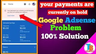 your payments are currently on hold because you have not verified your address100%Solution/TecH Babu