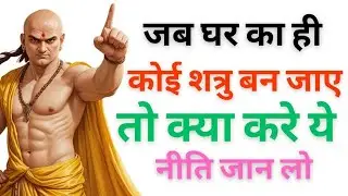 🤬जब घर का ही कोई शत्रु बन जाए तो क्या करें ।🔥यह नीति जान लो। Best motivation video।Chanakya Nit