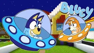 BLUEY y BINGO se CONVIERTEN en ALIENS con su OVNI | Las Aventuras de BLUEY en ROBLOX!