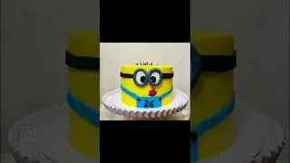 🍫 Minion Chocolate Fudge Cake 🎂 #chocolate #cake #birthday #minions #cakeart #birthdaycake