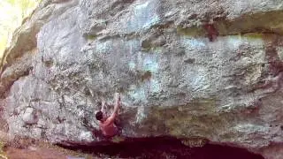 Ru's Traverse (8a) at Griff's Butress