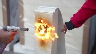 PU sandwich panel fire resistance test