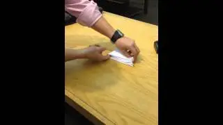 Folding a handkerchief for a suite pocket