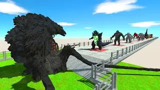 Absolute Strength Biollante Black VS Team Space Godzilla; King Kong - Animal Revolt Battle Simulator