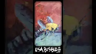 Bumble Bee Flying Art Reel by Artist Lisa Bisbee