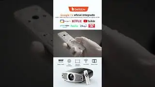 Projetor Bettdow 4K 25000 l&uacute;mens Full HD 1080p compat&iacute;vel com Android.