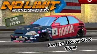 5.4 Honda Civic Fastest Tune - No Limit Drag Racing 2
