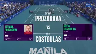 Tatiana Prozorova vs Sofia Costoulas (BEL)  -  Game, Set, Match