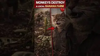 Monkeys Destroy a Local Banana Farm 🐒💔