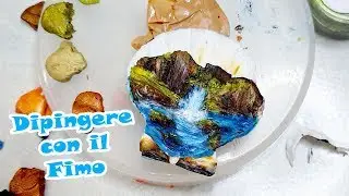 DIPINGO CON IL FIMO 🎨 SpeedPainting with Polymerclay