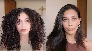 How to straighten curly hair with no frizz & long lasting shine | TYMO Jayme Jo