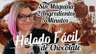 HELADO DE CHOCOLATE Sin Máquina *HELADOS CASEROS CREMOSOS SALUDABLES* Helados Fáciles y Rápidos