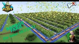 Fastest Bamboo farm in Fleet MC (No bone needed) #minecraft #mcfleetserver #mcfleet #farm