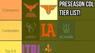 PRESEASON CDL TIER LIST