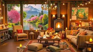 Golden Spring Jazz ☀️ Chill Smooth Jazz Under the Blooming Trees