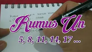Rumus Suku ke-n dari: 5, 8, 11, 14, 17, ...