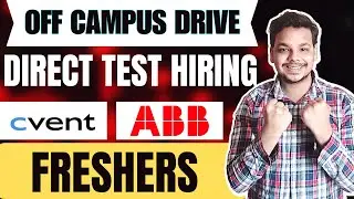 Direct Test Hirings | ABB , VVDN Biggest Recruitment | OFF Campus Drive | 2026, 2025 Batch Hiring
