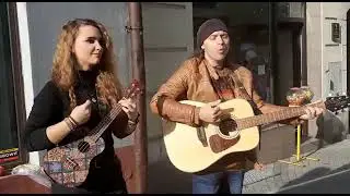 The Kelly Family  'J Can't help Myself' (cover) Mikołów street in Poland