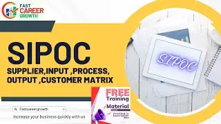What is SIPOC ll Supplier,Input,Process,Output,Customer matrix #training #learning #job  #learn