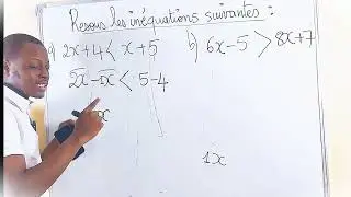 Résoudre une inéquation de premier dégré dans R ##maths #calcul #mathematics #education #maths 