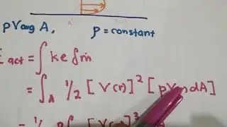 kinetic energy correction factor