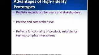 Advantages and Disadvantages of Low vs. High-fidelity Prototying
