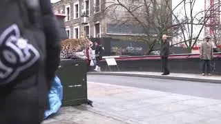 Leopard scare prank