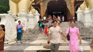 Life Around Yangon&rsquo;s Golden Pagoda - Street Food, Culture & Daily Life in Myanmar 🇲🇲