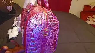 brahmin unboxing magenta wonderland stacy day 1 of breast cancer awareness 🎀 #brahmin #unboxing