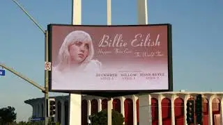 Billie Eilish Happier Than Ever World Tour Marquee The Forum Los Angeles California USA Oct 2021