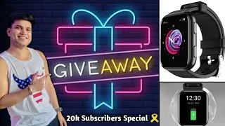 Celebrating 20k subscribers on youTube 🎗 boAt watch blaze  giveaway announcement by Hospitality Buzz