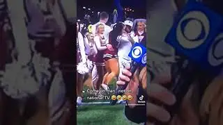 Alabama coach having too much fun lol#alabama#Georgia #secchampionship#cheerleader