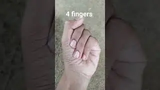 I have only four fingers | magic...✨✌️ #shorts #magic #easy