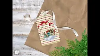 Yesteryear Ornament - Printable Christmas Gift Tags - Set of 6 - Instant Download