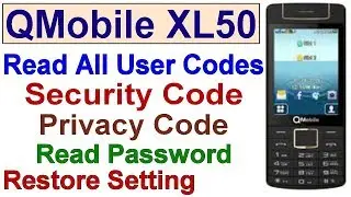Qmobile XL50 Read User Security Code And Format, Hard Reset, Remove Unlock Code