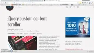 Adding Custom Scroll bar to custom DIV Part 1