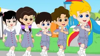 Queue Up (Choo-choo Song) | Good Manners | Q-dees Nursery Rhymes & Songs for Kids