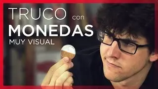 Truco con monedas MUY VISUAL - Cambio de moneda Plata-Cobre
