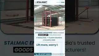 Goods Lift Manufacturer in India | Hydraulic Goods Lift #shorts #stalmacenterprise #viralvideo