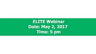 Elite Webinar - How Elite Process Helps You Get the Right Job
