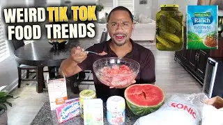 Trying WEIRD Food Combos *TIK TOK EDITION* | Alonzo Lerone