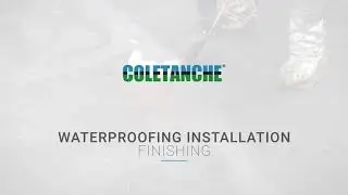 Waterproofing installation - Finishing