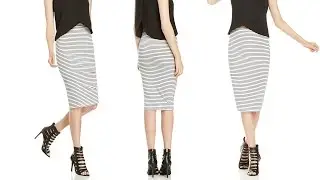 1 SKIRT, 3 LOOKS | STRIPED PENCIL SKIRT