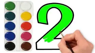 Number coloring pages learn colors  learn numbers for kids раскраски номера учим цвета учим цифры дл