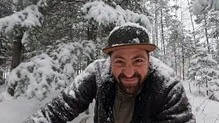 Relaxing Snow Machine Ride Through the Snow Covered Woods of Northern Minnesota.