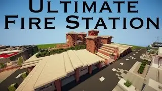 Minecraft Ultimate Fire Station - Time-lapse